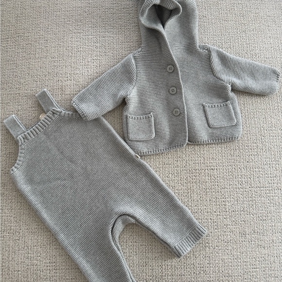 GAP Other - GAP Baby Gray Knit Hoodie Outfit